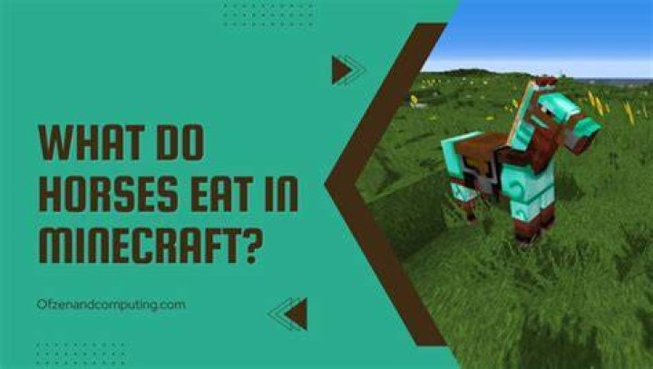 What can horses eat in minecraft