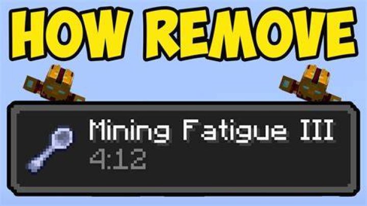 What causes mining fatigue in minecraft