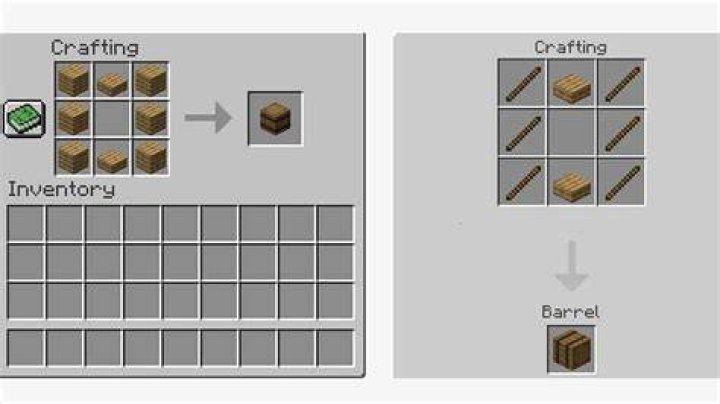 What does a barrel do in minecraft