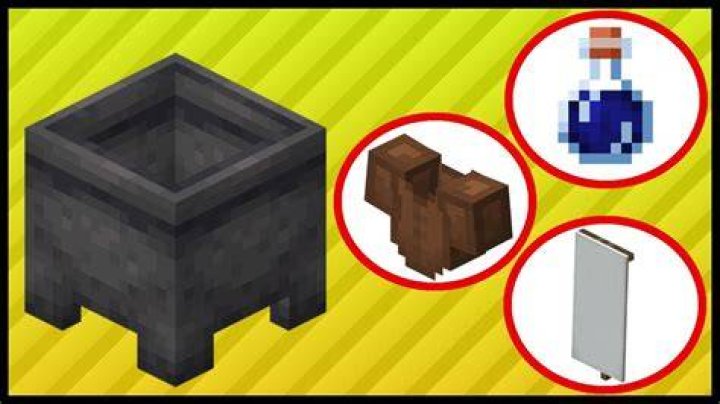 What does a cauldron do in minecraft