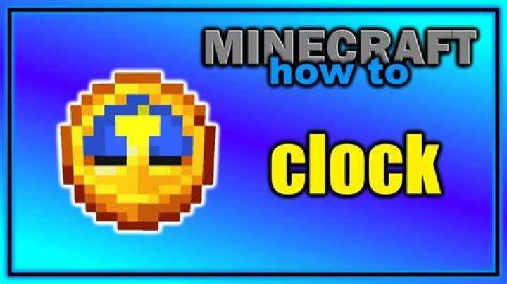 What does a clock do in minecraft
