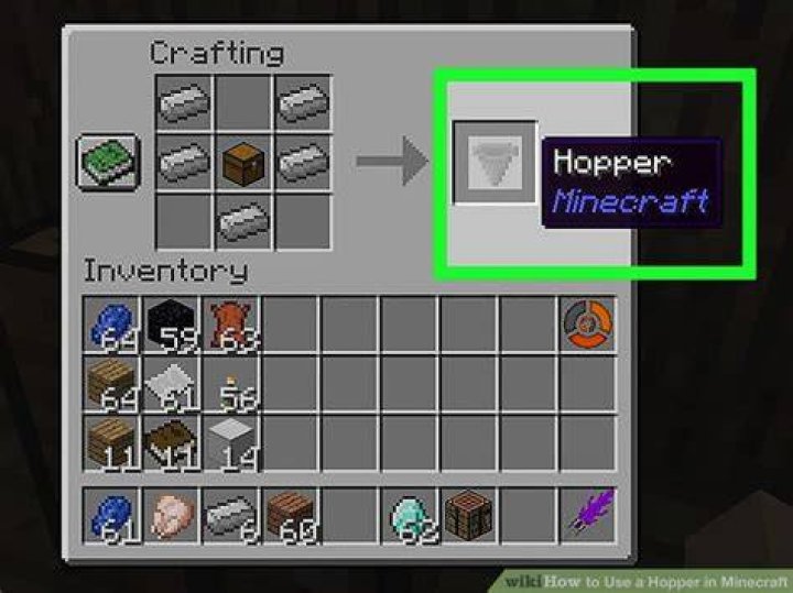 What does a hopper do in minecraft