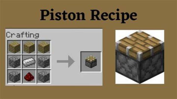 What does a piston do in minecraft
