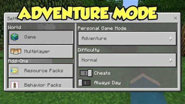 What does adventure mode do in minecraft