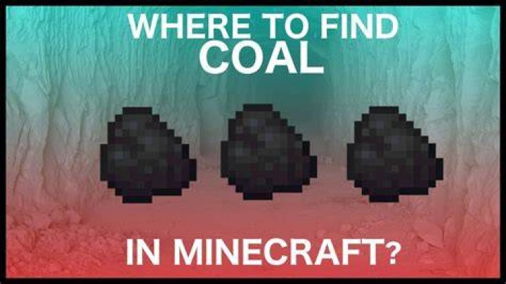 What does coal look like in minecraft
