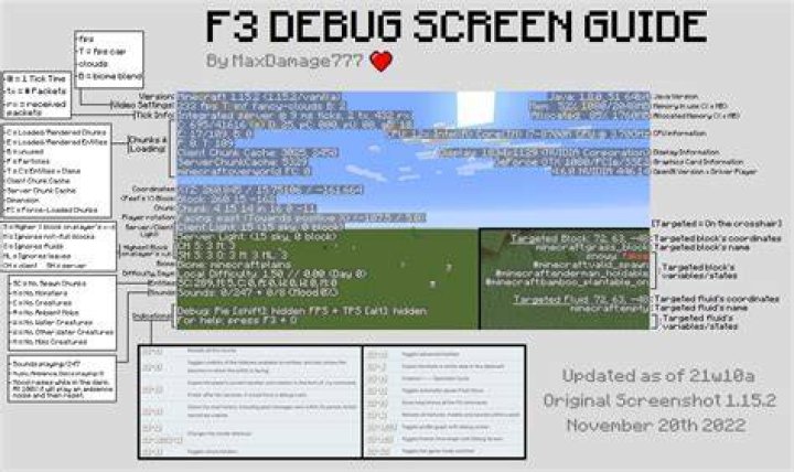 What does f3 do in minecraft