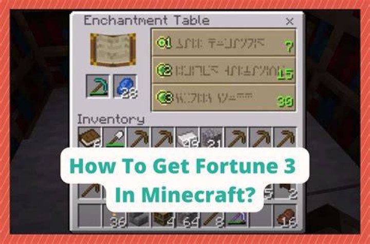 What does fortune 3 do in minecraft
