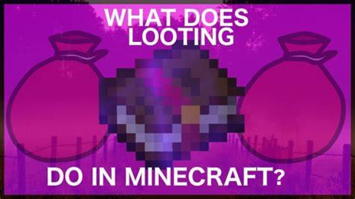 What does looting mean in minecraft