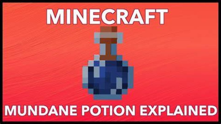 What does mundane potion do in minecraft