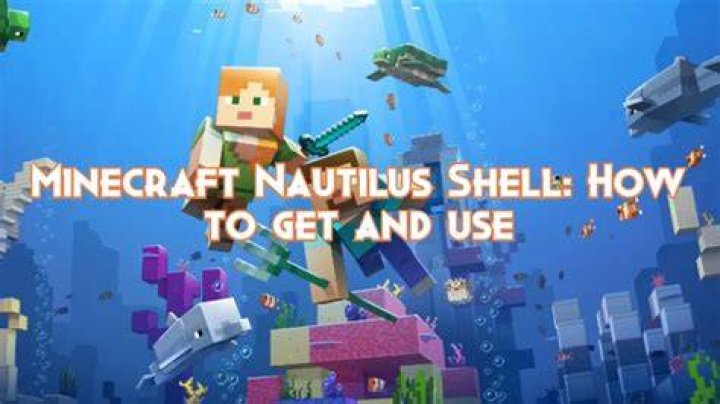 What does nautilus shell do in minecraft