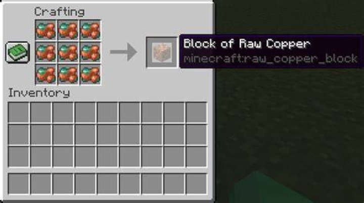 What does raw copper do in minecraft