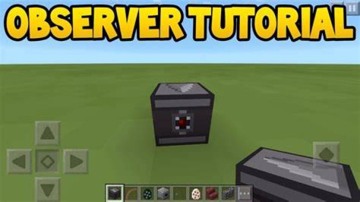 What does the minecraft observer do