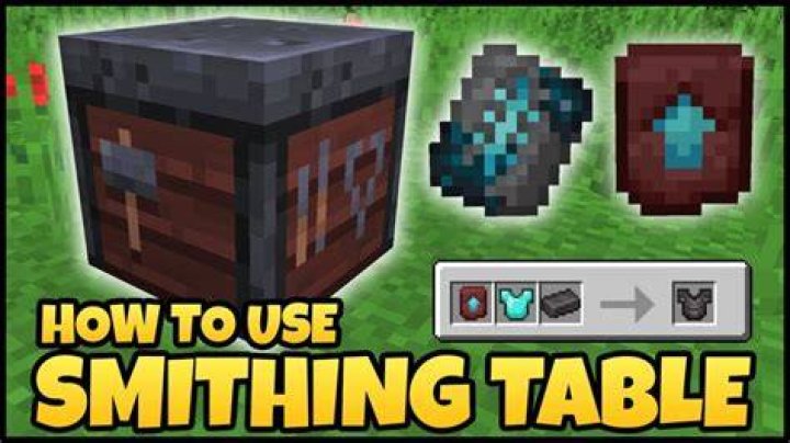 What does the minecraft smithing table do