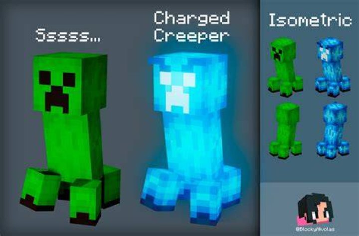 What is a blue creeper minecraft
