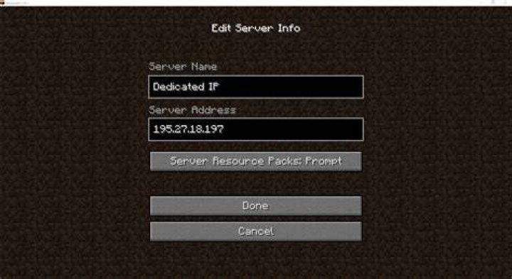What is a dedicated ip minecraft server