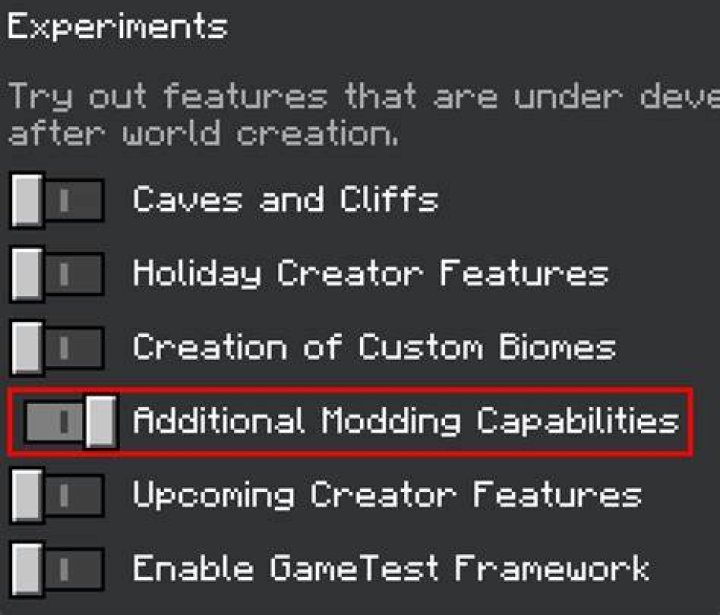 What is additional modding capabilities in minecraft