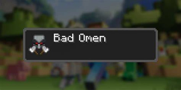 What is bad omen on minecraft