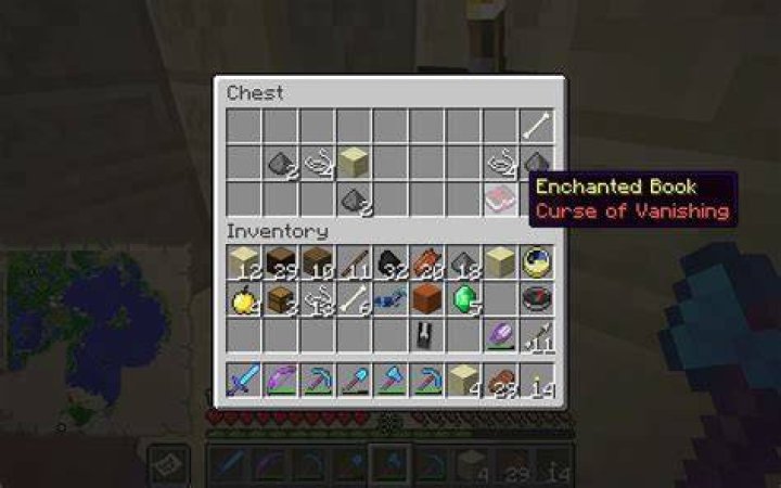 What is curse of vanishing minecraft