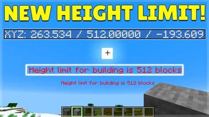 What is the height limit in minecraft