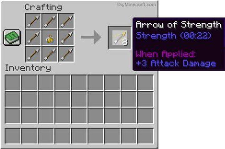 What is the strongest arrow in minecraft