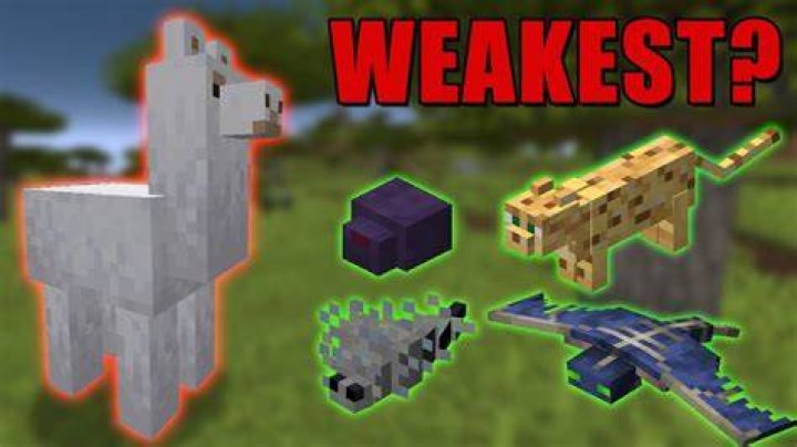 What is the weakest mob in minecraft