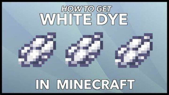 What makes white dye in minecraft