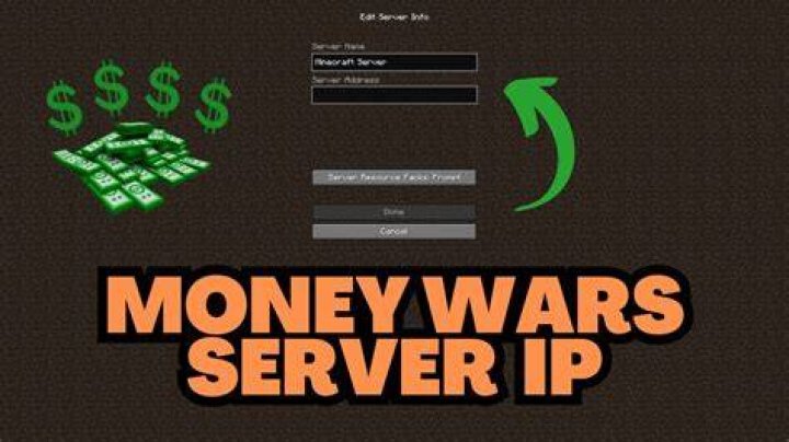 What minecraft server has money wars