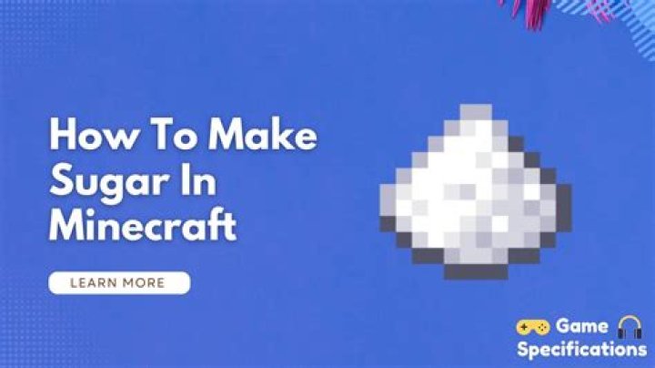 What to make with sugar in minecraft