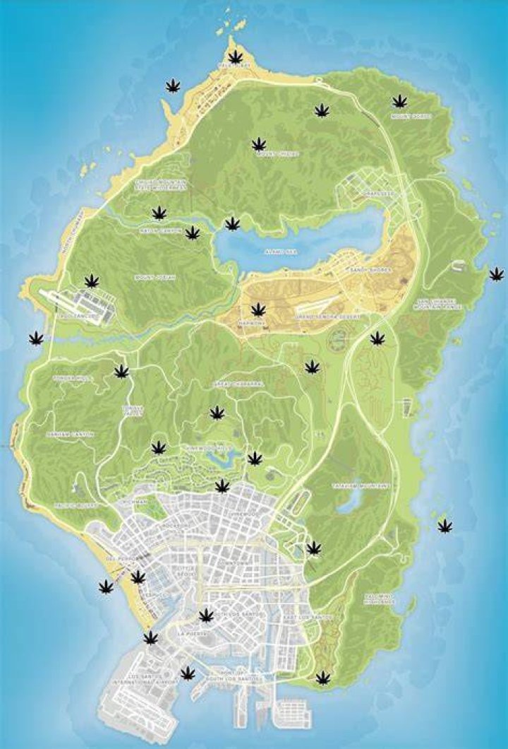 Where are the peyote plants in gta v