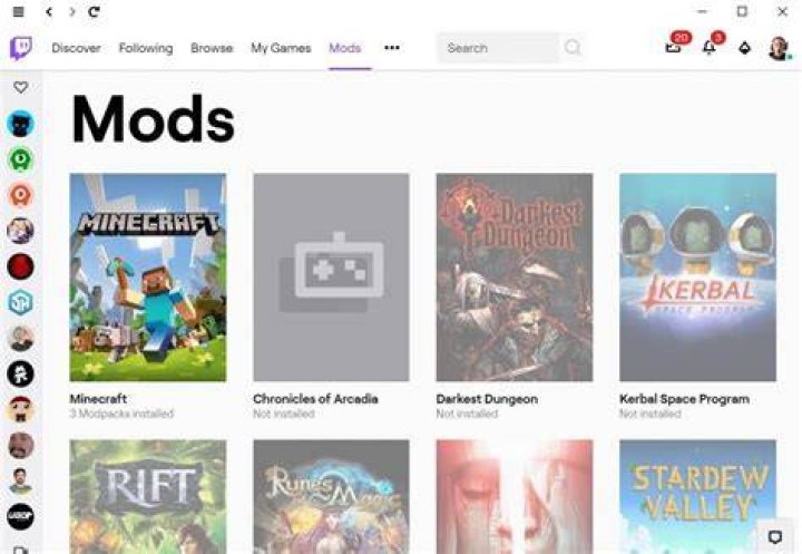 Where are twitch minecraft mods installed