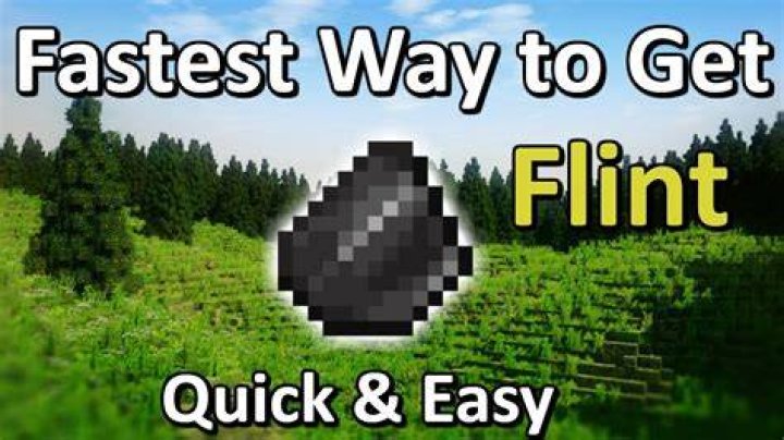 Where do you find flint in minecraft