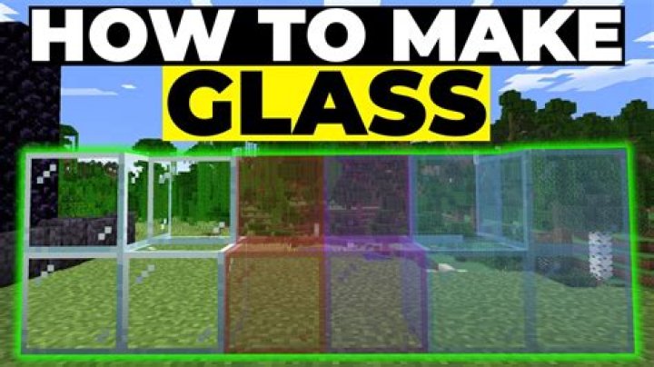 Where do you get glass in minecraft