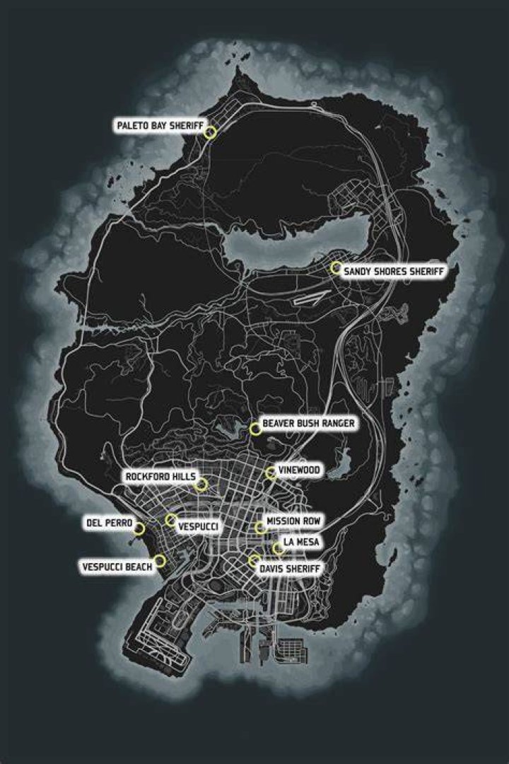 Where is police station gta 5
