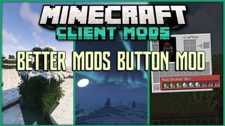 Where is the mods button in minecraft