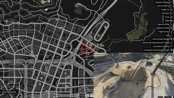 Where is the skatepark in gta 5