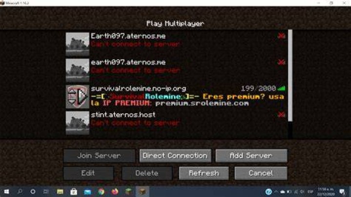 Why can’t i join a minecraft server