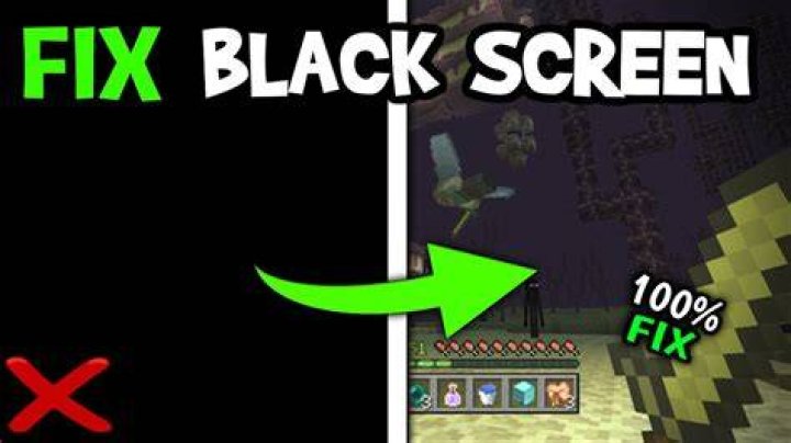 Why is my minecraft screen black