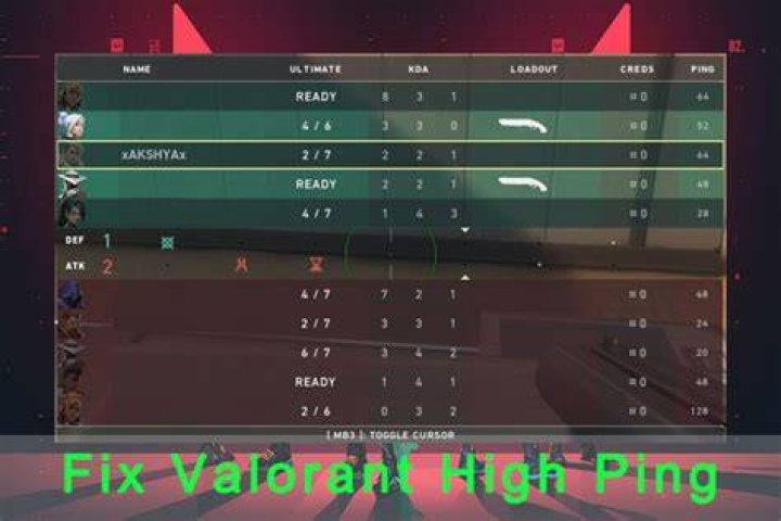 Why is my ping so bad in valorant