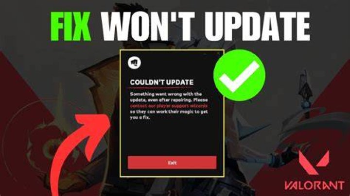 Why wont valorant update